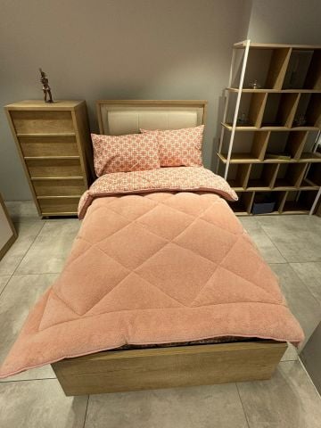 Tek Kişilik Welsoft Pufidik Uyku Seti Pudra Zincir