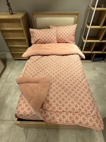 Tek Kişilik Welsoft Pufidik Uyku Seti Pudra Zincir