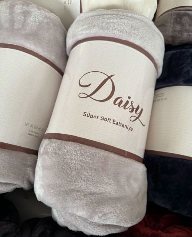 Daisy Tek Kişilik Süper Soft Yumoş Battaniye ( 7 Renk Seçeneği)