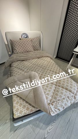 Tek Kişilik Welsoft Pufidik Uyku Seti  Bej Zincir