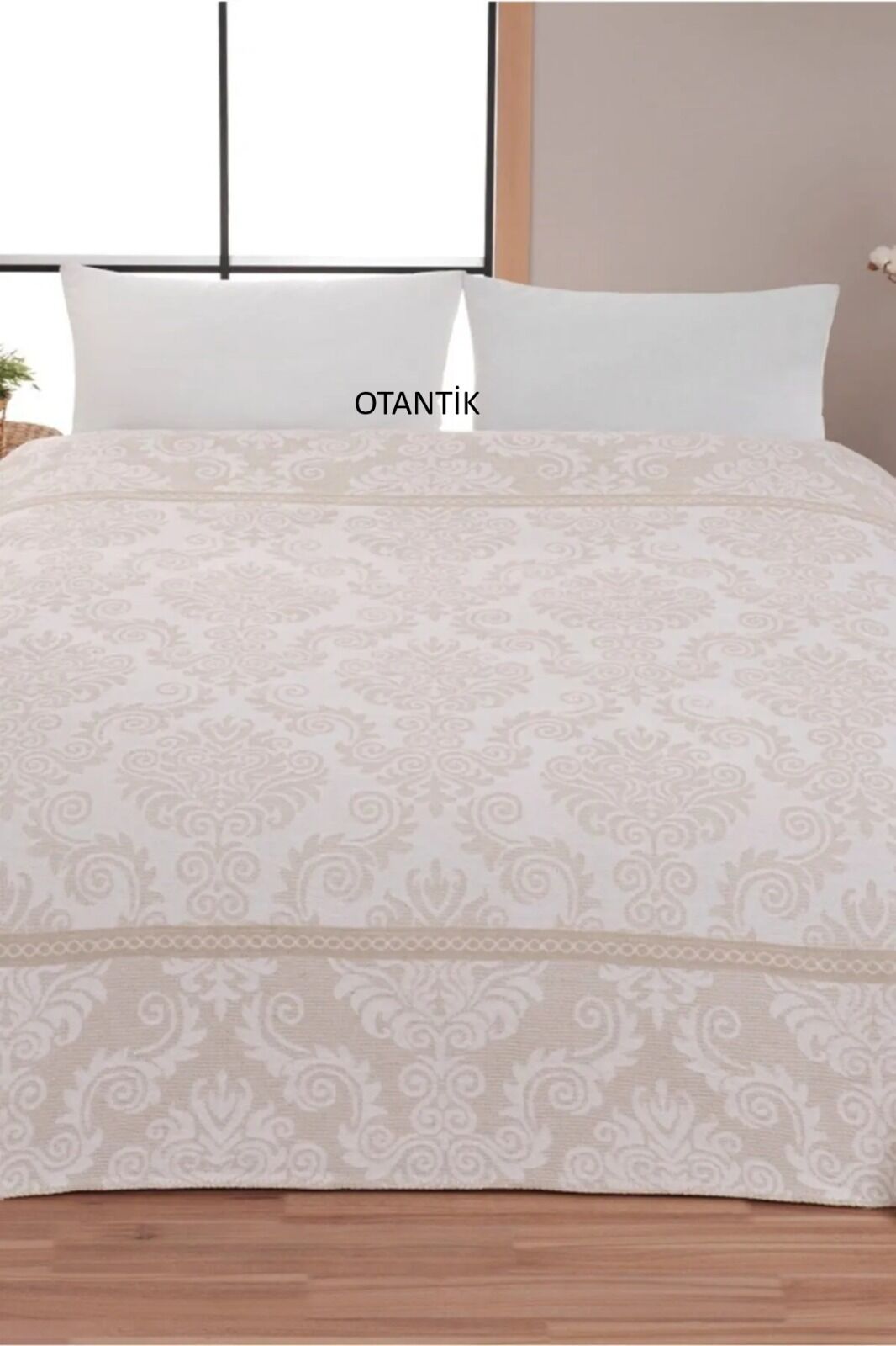 Dinarsu Çift Taraflı Pamuk Battaniye Çift Kişilik Otantik