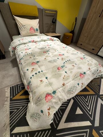 Tek Kişilik Ünlü Markaların Outlet Çarşaf Lastikli Uyku Seti Milka