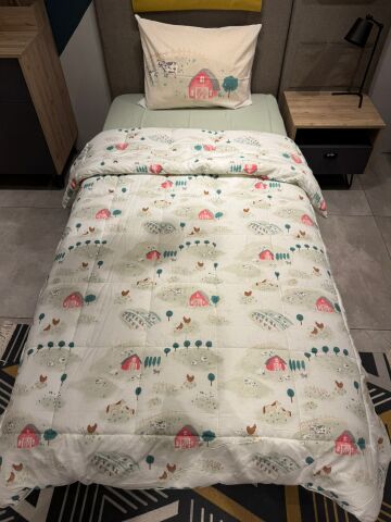 Tek Kişilik Ünlü Markaların Outlet Çarşaf Lastikli Uyku Seti Milka