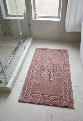 Ottoman %100 Pamuk Yıkanabilir Halı 80x150cm Kül Moru