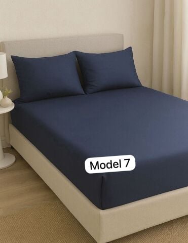 Kampanyalı %100 Pamuk Çift Kişilik Lastikli Çarşaf (2 Adet Renk Seçiniz )