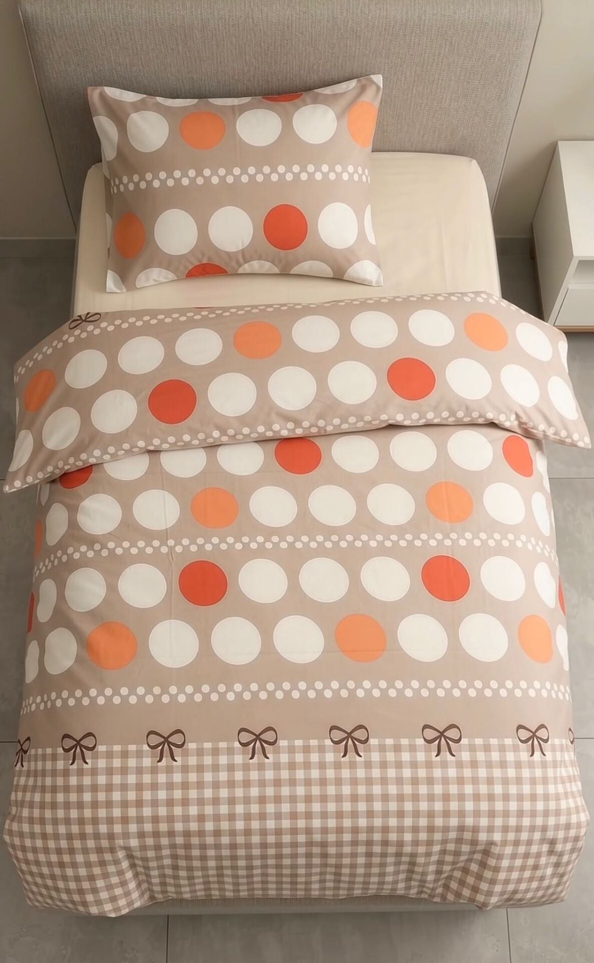 Outlet Tek Kişilik Nevresim Takımı ( Çarşafı Lastikli) Point
