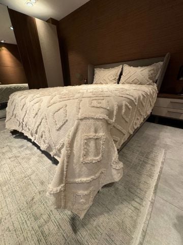 Violacasa Estiva Puffy Battal Boy Yatak Örtüsü Dailing Cappicuno