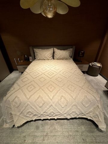 Violacasa Estiva Puffy Battal Boy Yatak Örtüsü Dailing Cappicuno