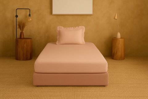 Tek Kişilik Prıvate Fırfırlı Lastikli Çarşaf Seti (2adet) 100x200