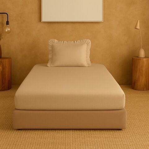 Tek Kişilik Prıvate Fırfırlı Lastikli Çarşaf Seti (2adet) 100x200