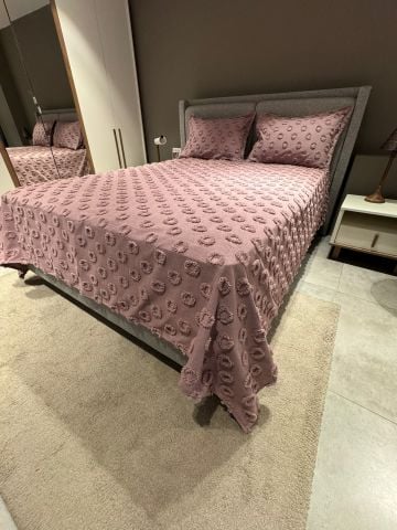 Violacasa Estiva Puffy Battal Boy Yatak Örtüsü Mucky Kül Moru