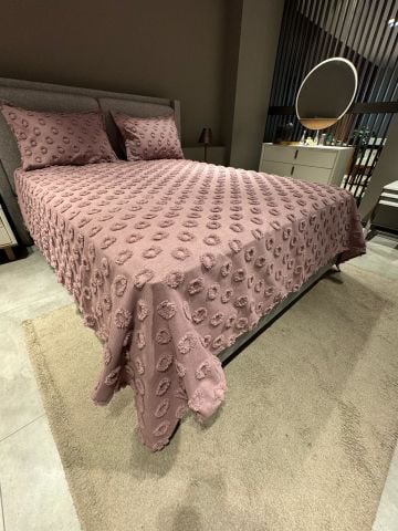 Violacasa Estiva Puffy Battal Boy Yatak Örtüsü Mucky Kül Moru