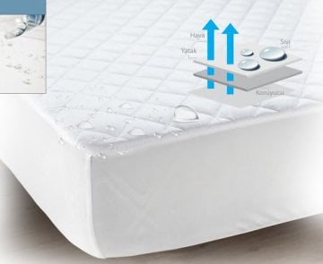 FİTTED SIVI GEÇİRMEZ YATAK KORUYUCU ALEZ ( Yastık Alezi Dahil)