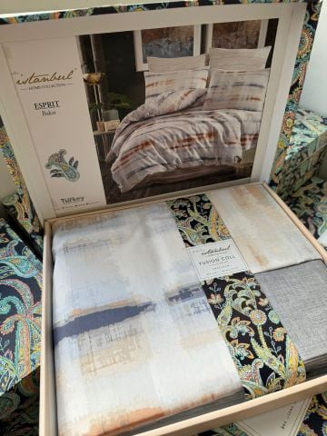İyi Geceler İstanbul Fushion Çift Kişilik Nevresim Takımı Esprit Bakır
