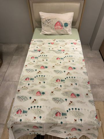 Marka Outlet Tek kişilik Nevresim Takımı (Lastikli Çarşaflı) Milka