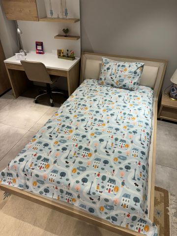 Marka Outlet Tek kişilik Nevresim Takımı (Lastikli Çarşaflı) Fishers