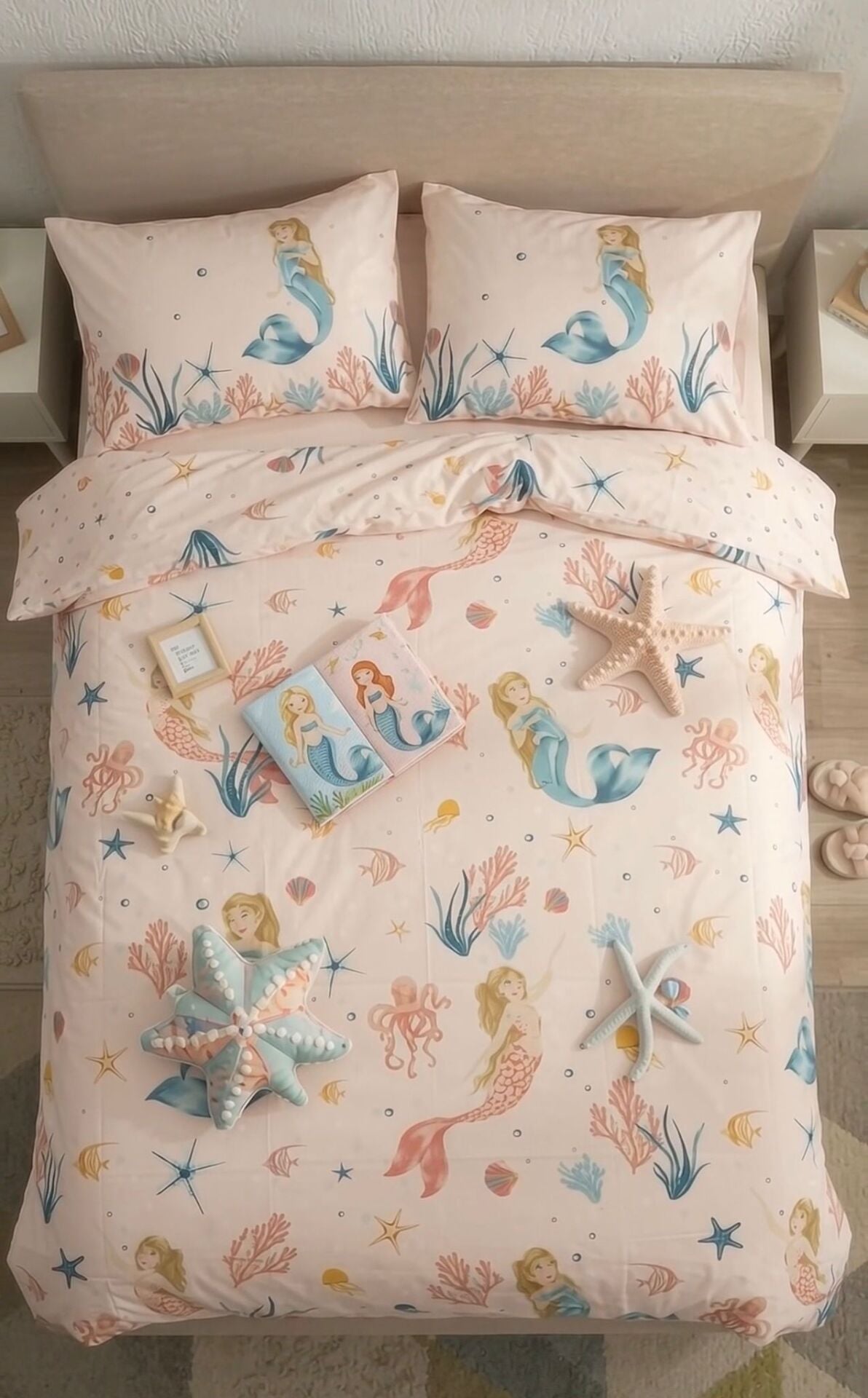 Outlet Tek Kişilik Nevresim Takımı Deniz Kızı
