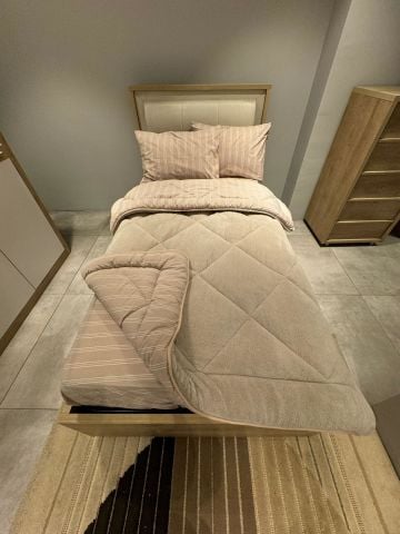 Tek Kişilik Welsoft Pufidik Uyku Seti Naturel Series Bej