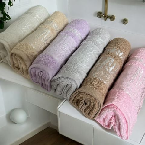 Bamboo El Yüz Havlusu 6'lı Eko Asorti