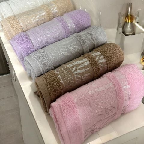 Bamboo El Yüz Havlusu 6'lı Eko Asorti