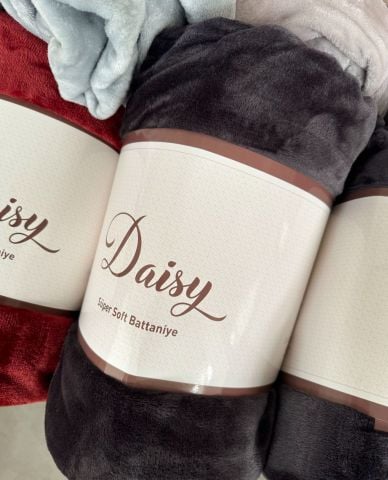 Daisy Çift Kişilik Süper Soft Yumoş Battaniye ( 7 Renk Seçeneği)
