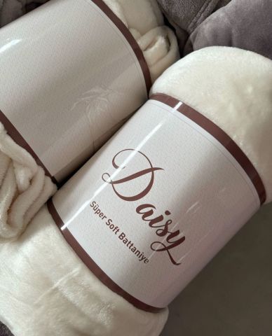 Daisy Tek Kişilik Süper Soft Yumoş Battaniye ( 7 Renk Seçeneği)