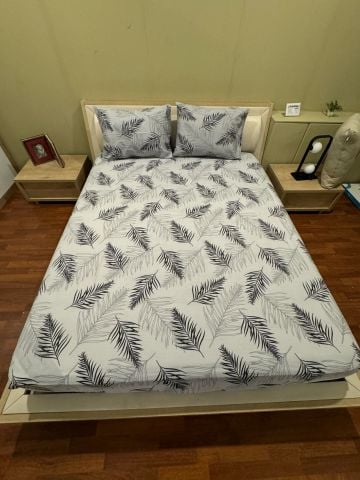 Çift Kişilik Welsoft  Pufidik Uyku Seti Gri Tüy (Lastikli Çarşaflı)