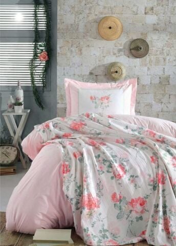 İyi Geceler İstanbul Tek Kişilik Jardin Pike Takımı Pudra