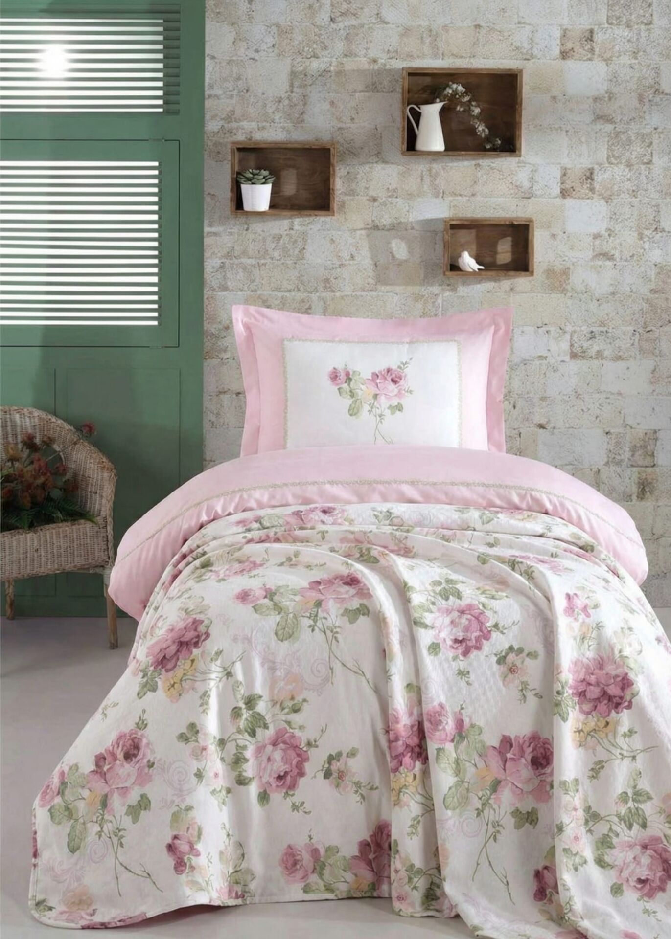 İyi Geceler İstanbul Tek Kişilik Jardin Pike Takımı Lila