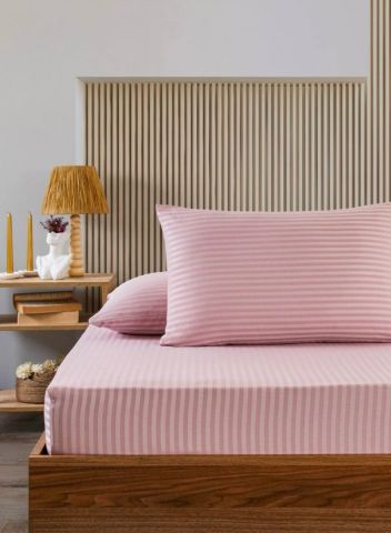 Tekstildiyarı Pamuk Saten Lastikli Çarşaf Battal Boy (180x200)