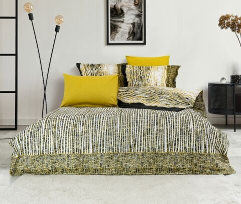 Özel Seri Pamuk Saten Tencel Nevresim Takımı Floresta