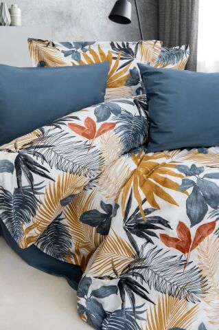 Özel Seri Pamuk Saten Tencel Nevresim Takımı Palma