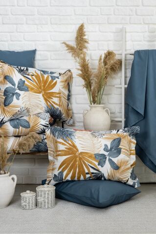 Özel Seri Pamuk Saten Tencel Nevresim Takımı Palma