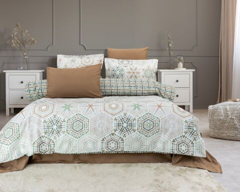 Özel Seri Pamuk Saten Tencel Nevresim Takımı Raisa