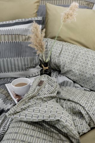 Özel Seri Pamuk Saten Tencel Nevresim Takımı Renan