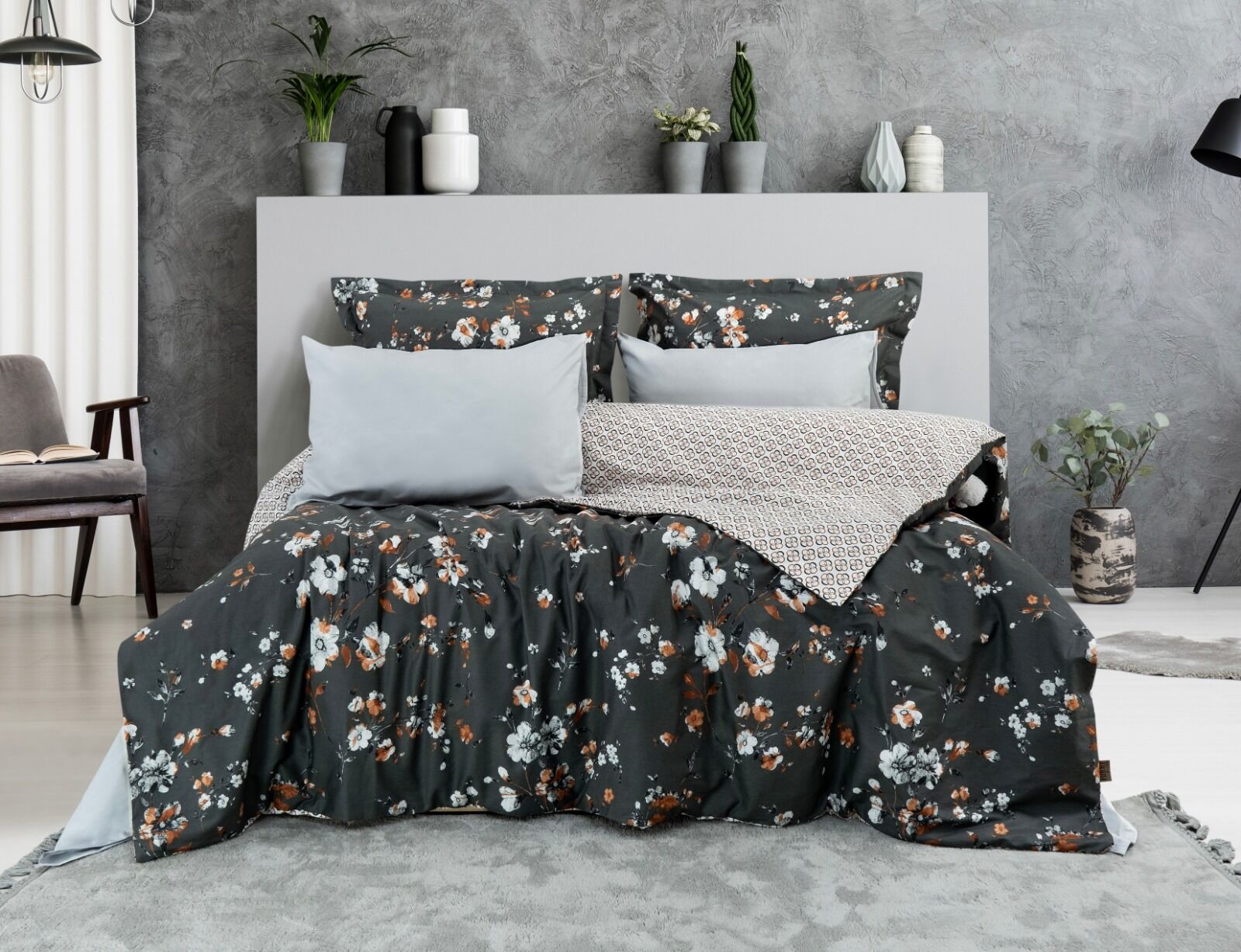 Özel Seri Pamuk Saten Tencel Nevresim Takımı Yasmin