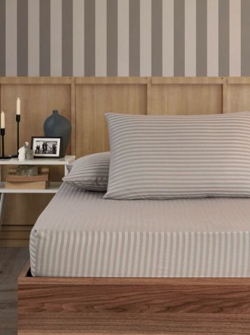 Tekstildiyarı Pamuk Saten Lastikli Çarşaf Çift Kişilik 160x200