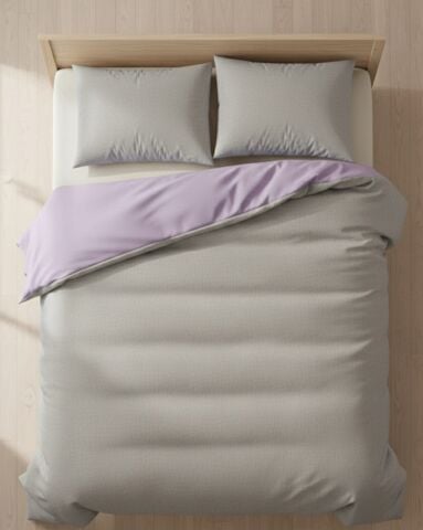 Brillant Çift Taraflı Çift Kişilik Nevresim Takımı Gri