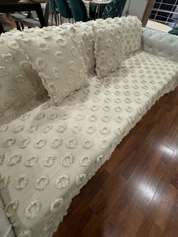 BlueMaison Estiva Butik Şönil Koltuk Örtüsü (Kırlentli) Mucky Bej
