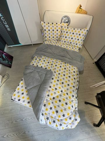 Tek Kişilik Welsoft Pufidik Uyku Seti Sarı Yıldız