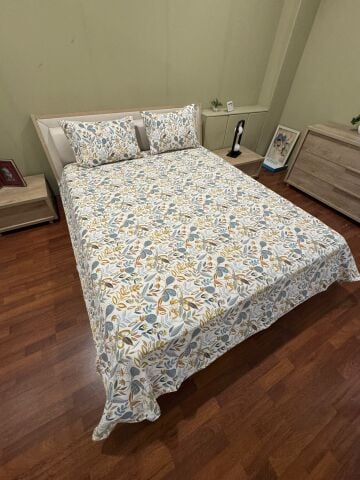 Violacasa Mariva Çift Kişilik Pamuk Pike Seti Bahar Mint