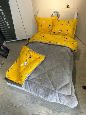 Tek Kişilik Welsoft Pufidik Uyku Seti Uzay Sarı