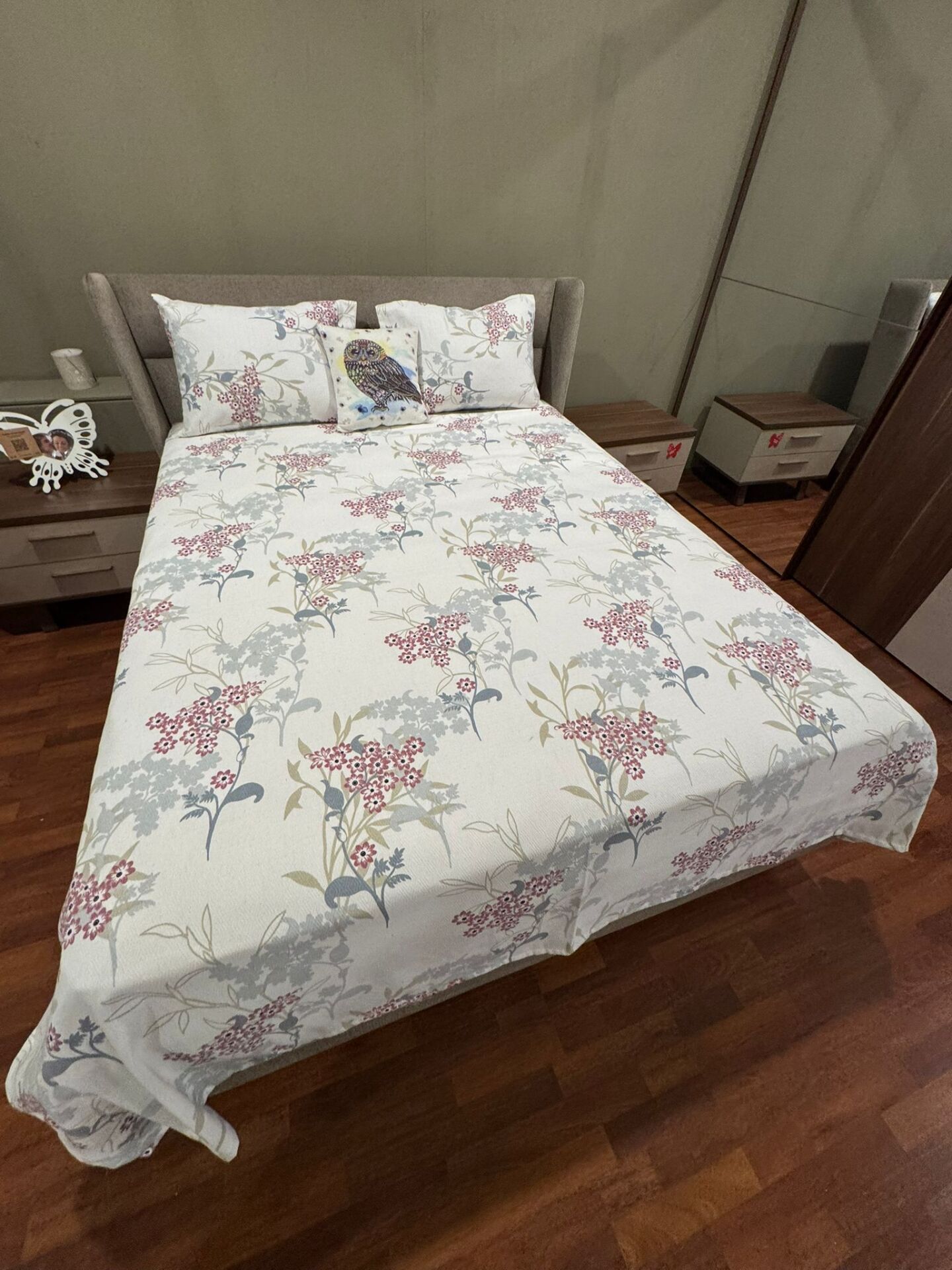 Violacasa Mariva Çift Kişilik Pamuk Pike Seti Verona Pembe
