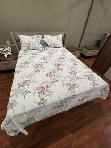 Violacasa Mariva Çift Kişilik Pamuk Pike Seti Verona Pembe