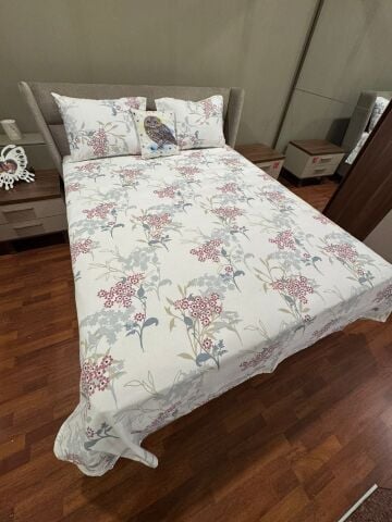 Violacasa Mariva Çift Kişilik Pamuk Pike Seti Verona Pembe