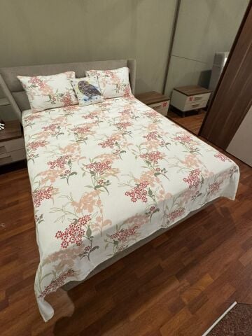 Violacasa Mariva Çift Kişilik Pamuk Pike Seti Verona Pudra