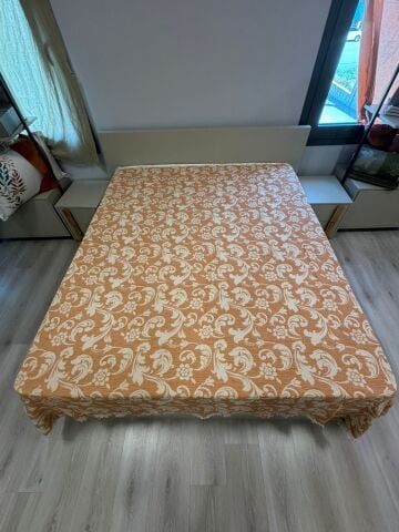 Çift Kişilik Müslin %100 Pamuk Organik Yatak Örtüsü Damask (8 Renk)