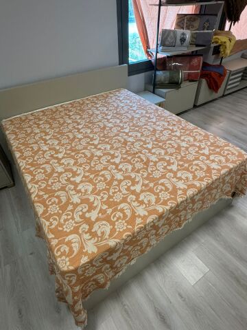 Çift Kişilik Müslin %100 Pamuk Organik Yatak Örtüsü Damask (8 Renk)