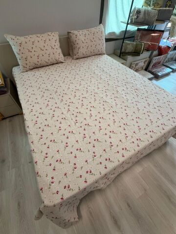 Sonia %100 Pamuk Battal Boy Pike Seti Flowes