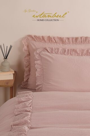 İyi Geceler İstanbul Romantica Çift Kişilik Brodeli Nevresim Takımı Rose